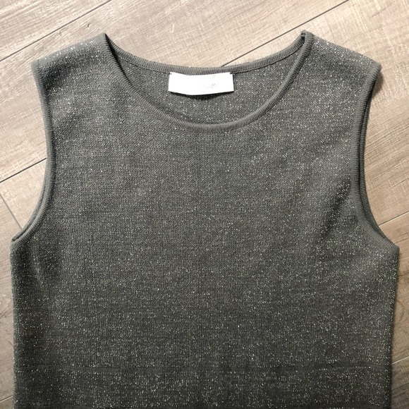 LALTRAMODA Sparkly Grey Dress Made in Italy Small - Picture 2 of 7